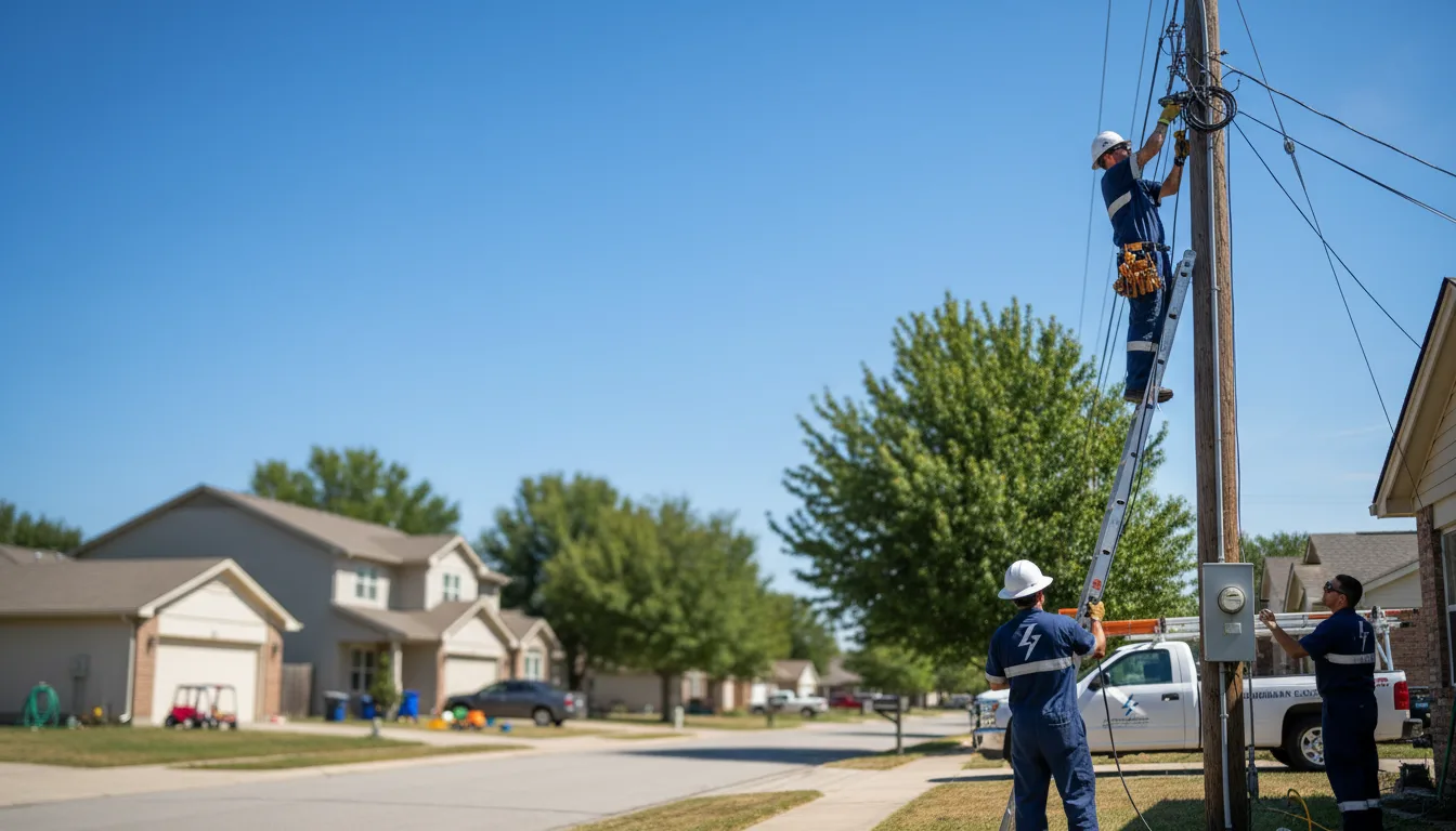 Residential electrician providing installation services in Tarpley, TX